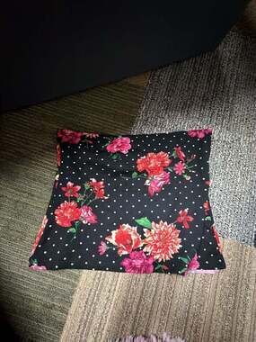 High Velocity Floral Polka Dot Tube Top Size XL